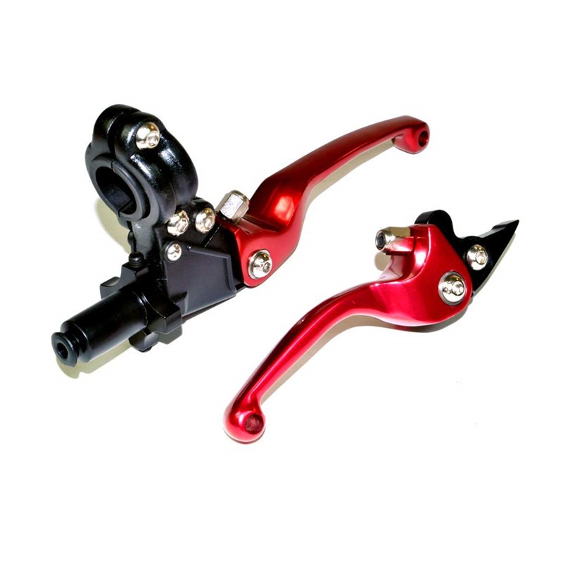 What are the different materials used in making dirt bike cnc brake clutch lever set?